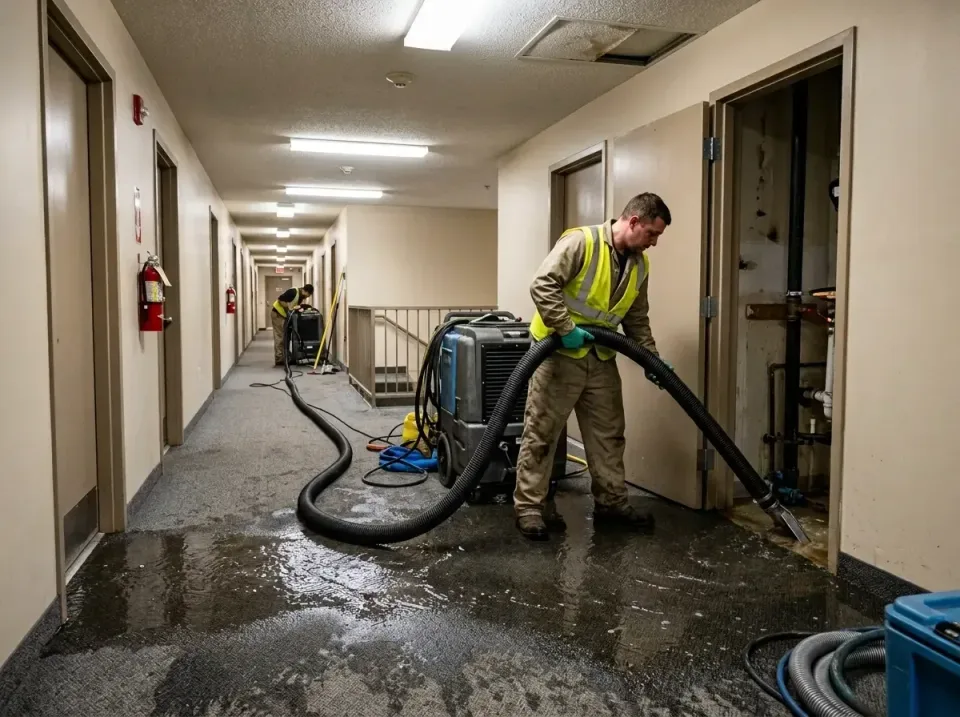 multi-unit-apartment-hallway-f-005 — frequently asked questions, Emergency Burst Pipe Water Extraction & Removal in Reynolds…